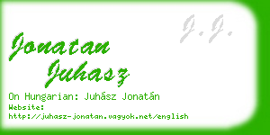 jonatan juhasz business card