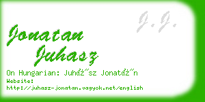 jonatan juhasz business card